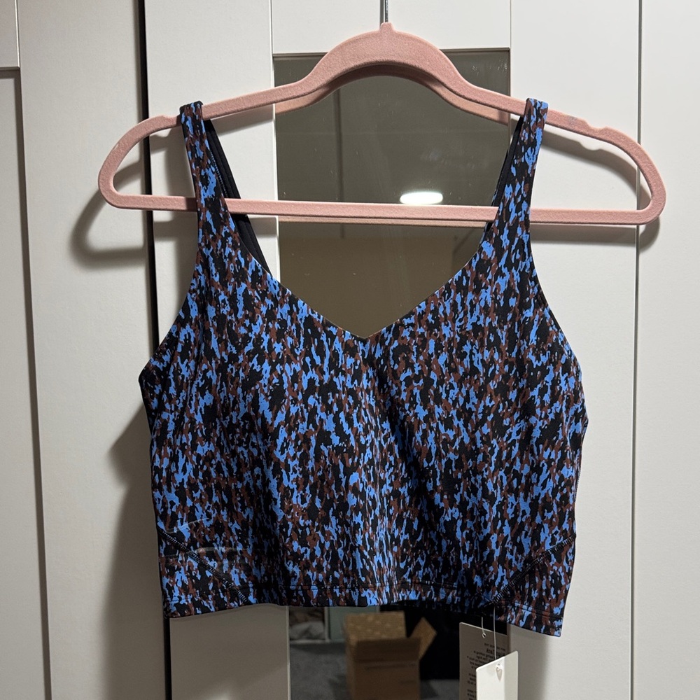 lululemon athletica Blue and Black Tank Top